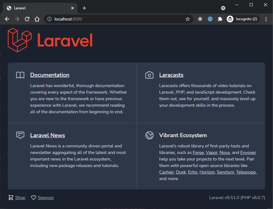 laravel-artisan-serve