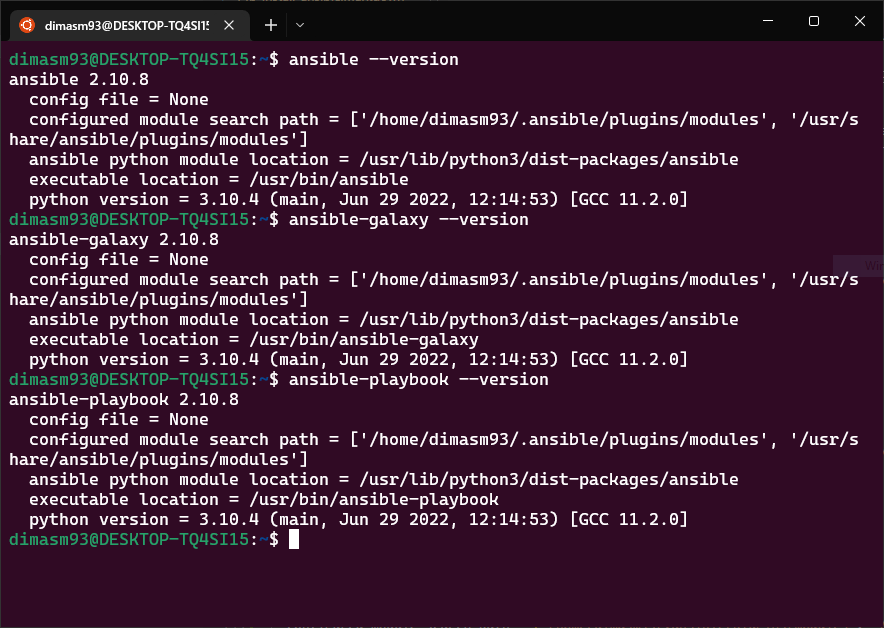 wsl-ansible-console